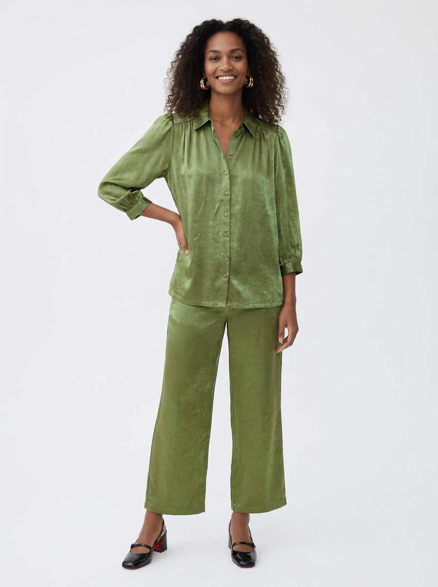 Festiva Shirred Blouse - Citrine
