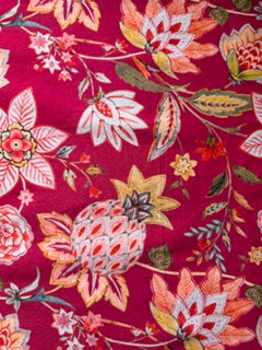 Bandana - India Floral -Raspberry