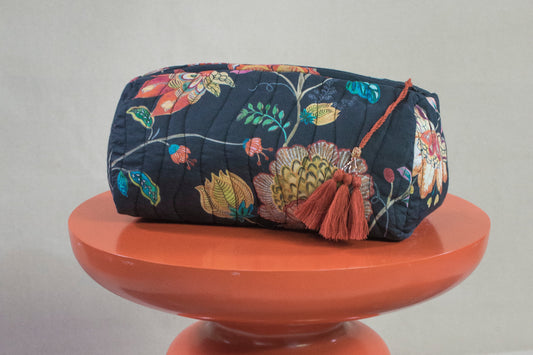 Quilted Toiletry/Cosmetic Bag