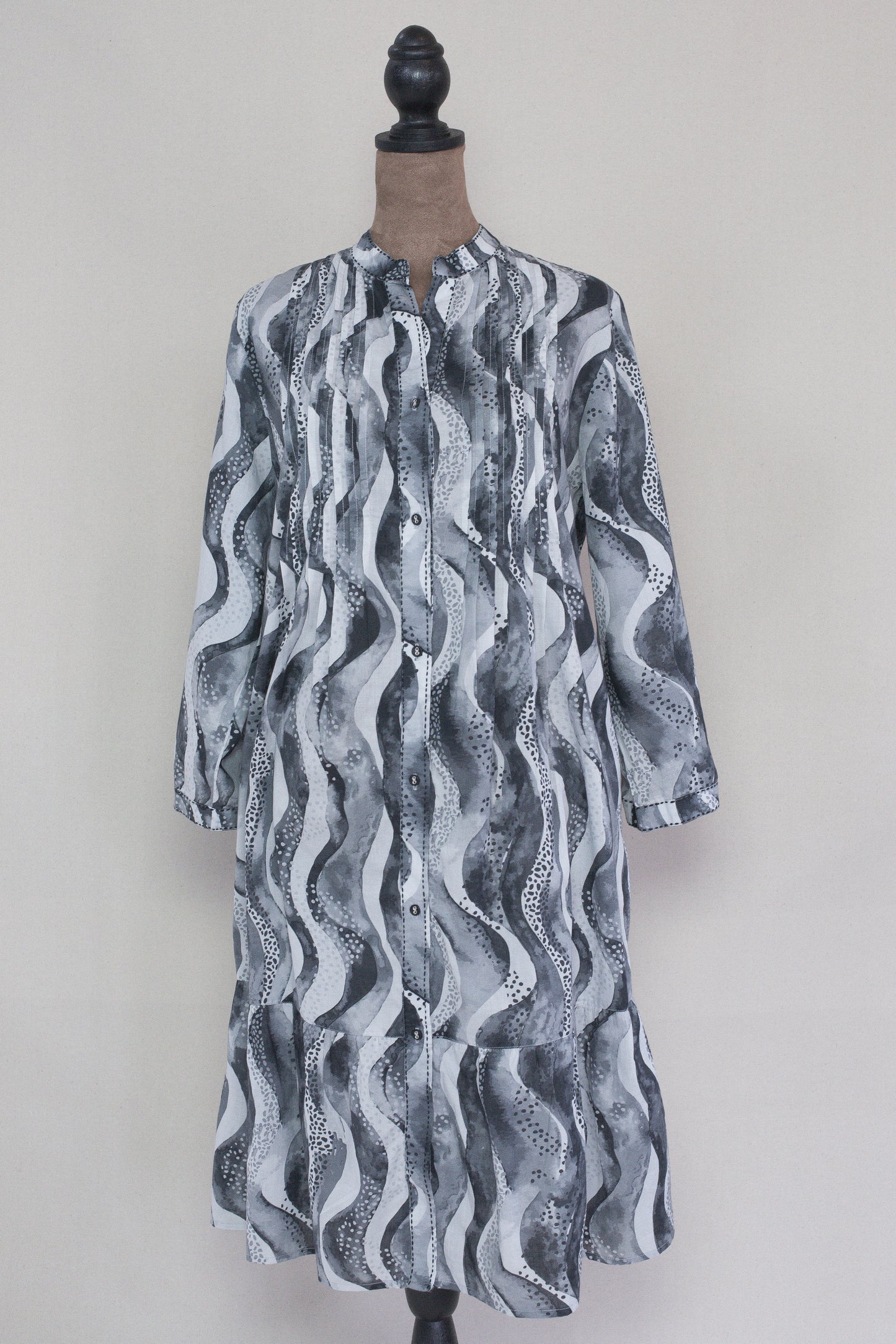Flounced Shirtdress
