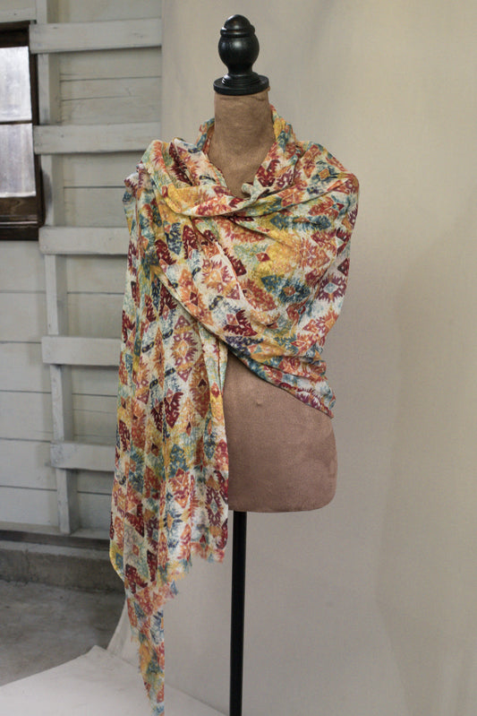 Super Soft Tropical Wool Scarf/Shawl