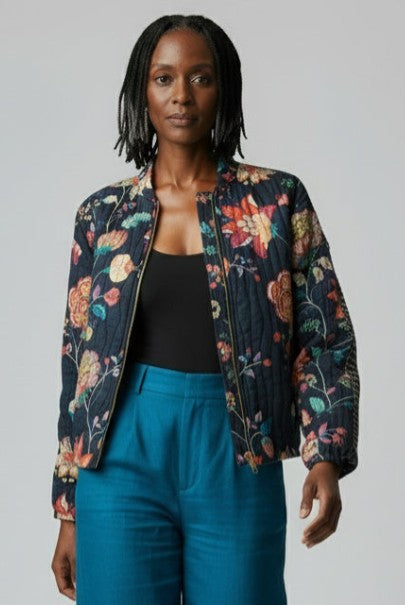 Quilted Bomber Jacket