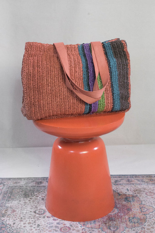 Recycled Plastic Crochet Tote Bag