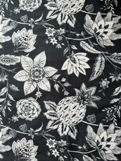 Bandana - India Floral -Black