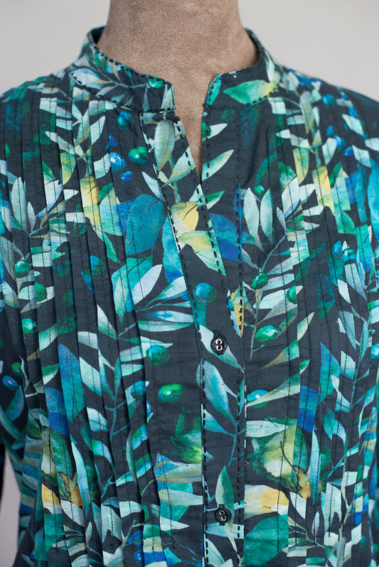 Flounced Shirtdress