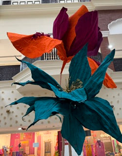 Paper sculpture exhibit
