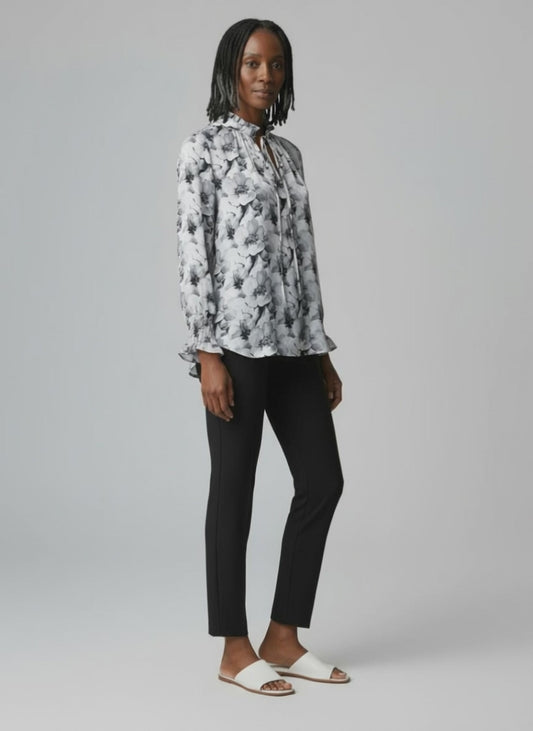 Smocked Cuff Tunic Top